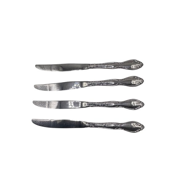 Oneida Silver Strathmore Stainless Steel Dinner Knives Set Of 4 flatware - Picture 4 of 4